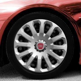 Fiat Amblemli Gri 4'lü Takım 121 15 İnç Jant Kapağı