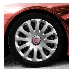 Fiat Amblemli Gri 4'lü Takım 121 15 İnç Jant Kapağı