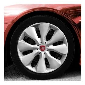 Fiat Amblemli Gri 4'lü Takım 133 15 İnç Jant Kapağı