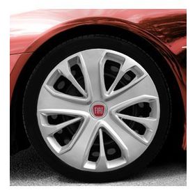 Fiat Amblemli Gri 4'lü Takım 138 15 İnç Jant Kapağı