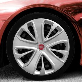 Fiat Amblemli Gri 4'lü Takım 138 15 İnç Jant Kapağı