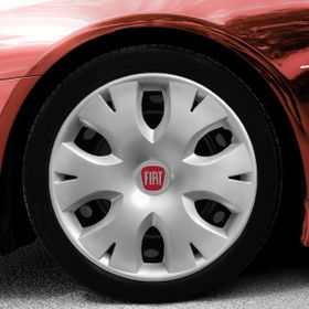 Fiat Amblemli Gri 4'lü Takım 141 15 İnç Jant Kapağı