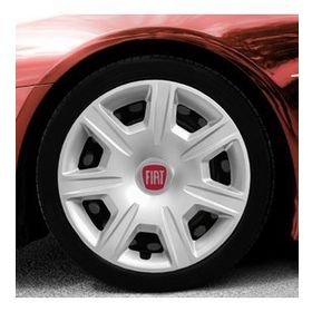 Fiat Amblemli Gri 4'lü Takım 142 15 İnç Jant Kapağı