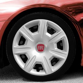 Fiat Amblemli Gri 4'lü Takım 142 15 İnç Jant Kapağı