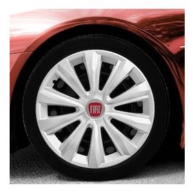 Fiat Amblemli Gri 4'lü Takım 143 16 İnç Jant Kapağı