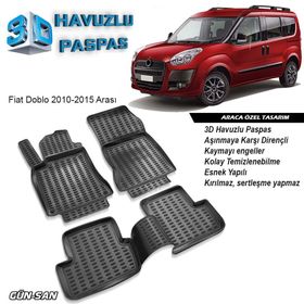 Fiat Doblo 2010-2015 3D Havuzlu Paspas