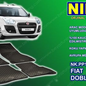 Fiat Doblo 2010-2018 3D Havuzlu Oto Paspas Seti