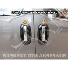 Fiat Doblo 2010 Üzeri 4 Kapı Krom Kapı Kolu