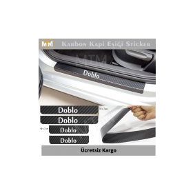 Fiat Doblo 4 Adet Karbon Kapı Eşiği Sticker