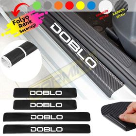 Fiat Doblo 4 Adet Karbon Kapı Eşiği Sticker