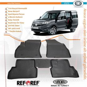 Fiat Doblo 4D Havuzlu 2010 Sonrası Paspas ve Bagaj Havuzu