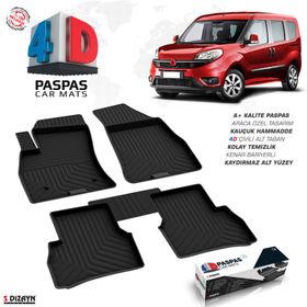 Fiat Doblo 4D Havuzlu 2010 Sonrası Paspas ve Bagaj Havuzu
