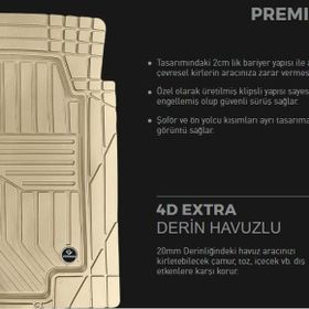Fiat Doblo 4D Havuzlu Paspas