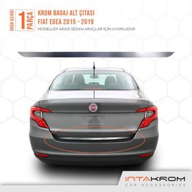 Fiat Egea 2015 Üzeri Krom Bagaj Çıtası
