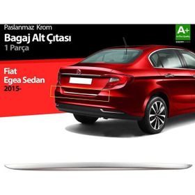 Fiat Egea 2015 Üzeri Uyumlu Sedan Krom Bagaj Alt Çıtası