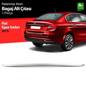 Fiat Egea 2015 Üzeri Uyumlu Sedan Krom Bagaj Alt Çıtası