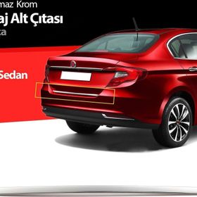 Fiat Egea 2015 Üzeri Uyumlu Sedan Krom Bagaj Alt Çıtası