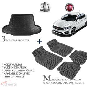 Fiat Egea 3D Havuzlu Ve 3D Bagaj Havuzu Araca Özel Paspas Takımı
