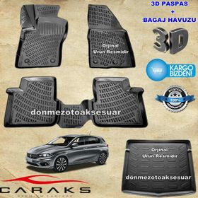 Fiat Egea 3D Havuzlu Ve 3D Bagaj Havuzu Araca Özel Paspas Takımı