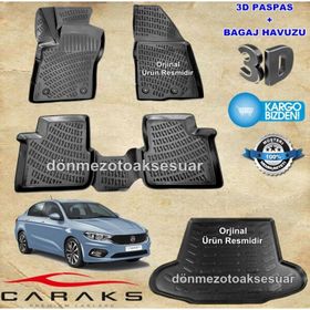 Fiat Egea HB 2015-2018 3D Paspas ve Bagaj Havuzu