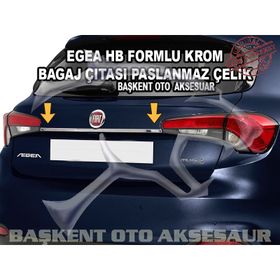 Fiat Egea Hb Paslanmaz Çelik Krom Bagaj Çıtası