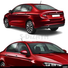 Fiat Egea Sedan 2015 Üzeri 4 Parça Krom Cam Çıtası