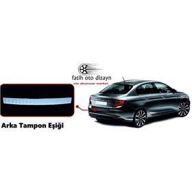 Fiat Egea Sedan Arka 2015 Krom Tampon Eşiği