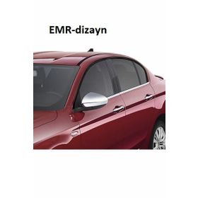 Fiat Egea Sedan Paslanmaz Çelik 4 Parça Krom Cam Çıtası
