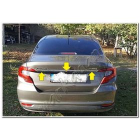 Fiat Egea Sedan Paslanmaz Çelik Krom Bagaj Çıtası