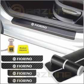 Fiat Fiorino 4 Adet Karbon Kapı Eşiği Sticker