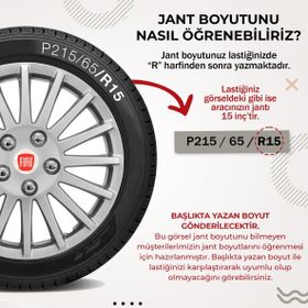 Fiat Fiorino 4'lü Takım Gri 3313 13 Inç Uyumlu Jant Kapağı