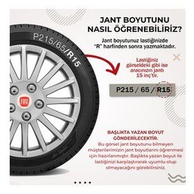 Fiat Fiorino 4'lü Takım Gri 3313 13 Inç Uyumlu Jant Kapağı