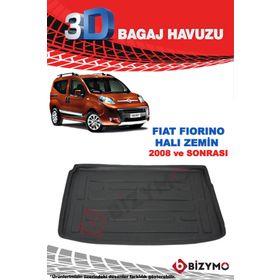 Fiat Fiorino Halı Zemin 2008 Sonrası 3d Bagaj Havuzu