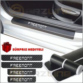 Fiat Freemont 4 Adet Karbon Kapı Eşiği Sticker