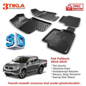 Fiat Fullback 2016-2019 Seti 3D Havuzlu Paspas