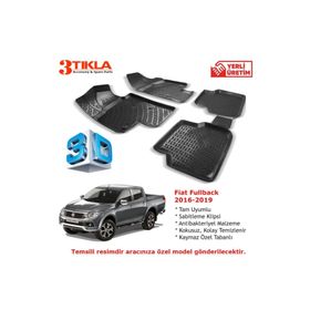 Fiat Fullback 2016-2019 Seti 3D Havuzlu Paspas