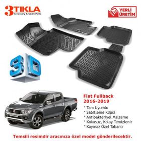 Fiat Fullback 2016-2019 Seti 3D Havuzlu Paspas