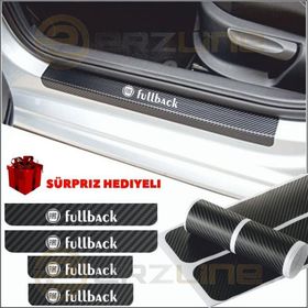 Fiat Fullback 4 Adet Karbon Kapı Eşiği Sticker
