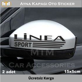 Fiat Linea 2 Adet Ayna Kapağı Oto Sticker