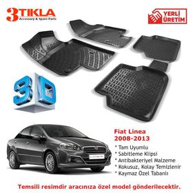 Fiat Linea 2008-2013 Seti 3D Havuzlu Paspas