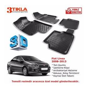 Fiat Linea 2008-2013 Seti 3D Havuzlu Paspas
