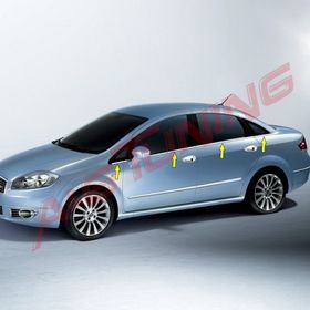 Fiat Linea Tk 2006 Üzeri Paslanmaz Çelik 8 Parça Krom Cam Çıtası