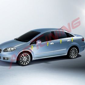 Fiat Linea Tk 2006 Üzeri Paslanmaz Çelik 8 Parça Krom Cam Çıtası