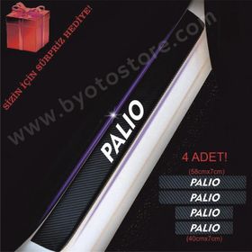 Fiat Palio 4 Adet Karbon Kapı Eşiği Sticker