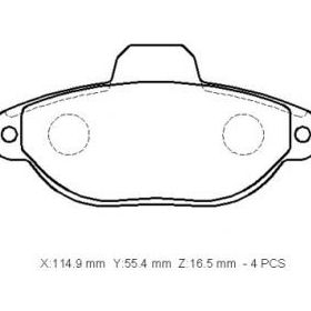 Fiat Panda 2004/2012 1.1/1.2cc Düz Ön Fren Diski