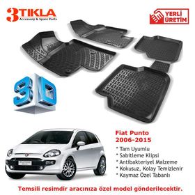 Fiat Punto 2006-2015 Seti 3D Havuzlu Paspas