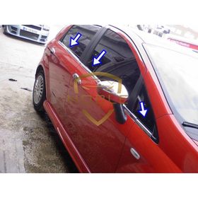 Fiat Punto 2006 Üzeri Paslanmaz Çelik 6 Parça Krom Cam Çıtası