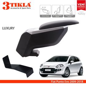 Fiat Punto Evo 2009 2018 Çelik Ayaklı Gri Siyah Kol Dayama Kolçağı