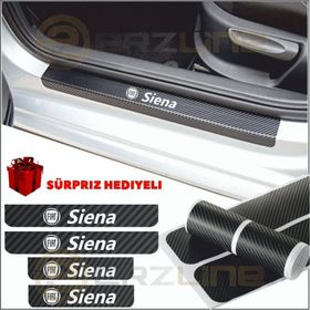 Fiat Siena 4 Adet Karbon Kapı Eşiği Sticker