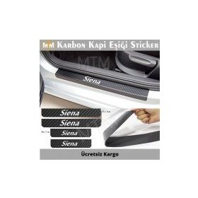 Fiat Siena 4 Adet Karbon Kapı Eşiği Sticker
